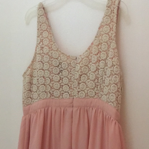 Formal pink lace top rose dress - Picture 6 of 6